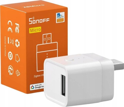Паметен USB адаптер Sonoff ZBMicro, Zigbee, гласовна контрола, бел