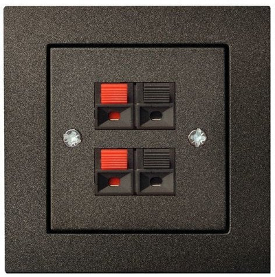 Prizë murale audio IGL 4 01, 2 dalje altoparlantësh, plastike, e zezë