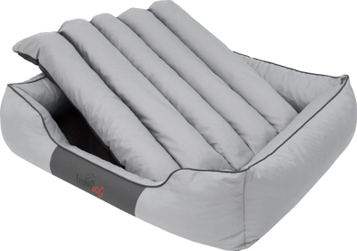 Shtrat për kafshë Hobbydog L Comfort, material Ekolen, i hirtë i çelët