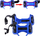 Patina rrotulluese Clip-On AG234B, rrota LED, universale, blu