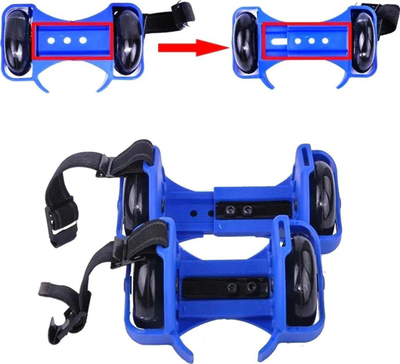 Patina rrotulluese Clip-On AG234B, rrota LED, universale, blu