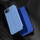Навлака за телефон Hurtel Clear View за iPhone 16e, со капак, сина
