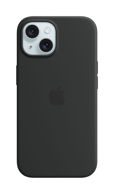 Маска Apple за iPhone 15 Silicone Case со MagSafe, Black