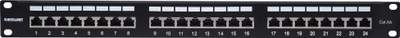 Patch panel Intellinet Cat6a FTP, 24 porta, 1U, i zi