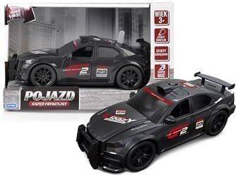 Lodër makinë policie Artyk Racing Car, shkallë 1:20, me drita edhe zë, e zezë