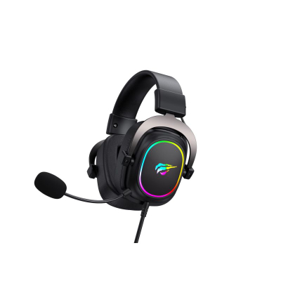 Kufje gaming Havit H2002P, 7.1 virtual surround, me mikrofon, të zeza