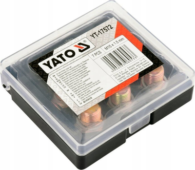 Set për ndreqje vide karteri YATO YT-17572, M15 x 1.5, 7 pjesë