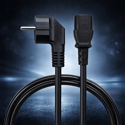 Kabllo rryme Qoltec SCHUKO CEE 7/7 në IEC C13, 1.8m, 3x0.75mm2, i zi