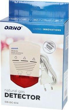 Senzor i gazit natyror Orno, 230V, i bardhë / kuq (OR-DC-614)