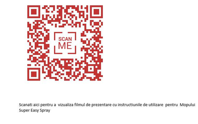 Mop me spërkatje SUPER EASY SPRAY, rezervuar 600 ml, dorez metalike, i kuq e blu