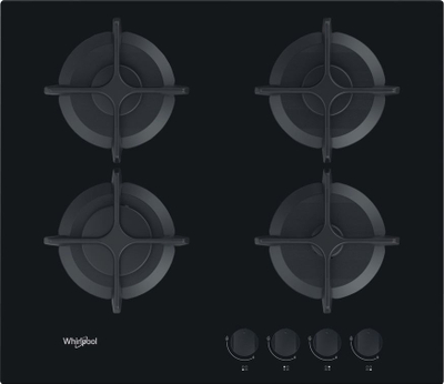Плоча на гас Whirlpool AKT 616/NB, 4 горилници, стакло, црна