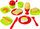 Set lodrash kuzhine LeanToys Food Articles, 42 pjesë, shumëngjyrëshe