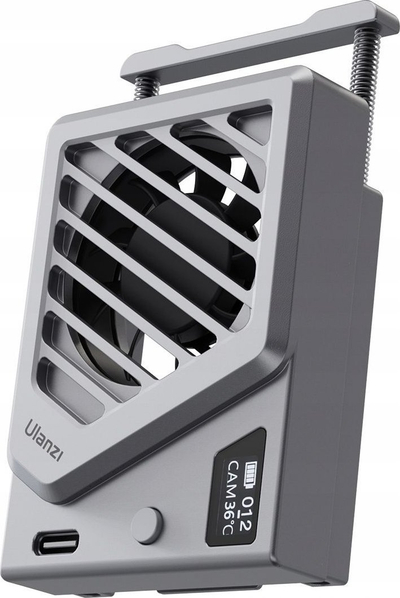 Ftohës ndriçimi Ulanzi Cooling Fan CA25 V2, me kapëse clamp, ngjyrë argjendi