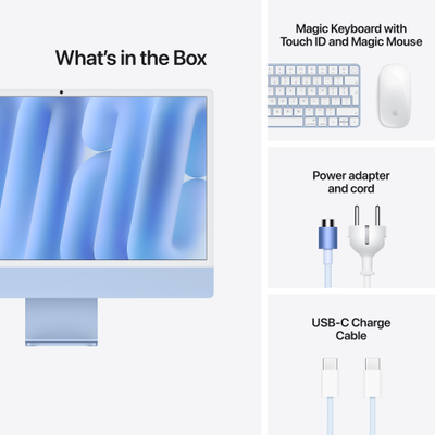 Apple iMac 24", M6 12‑core, 24GB, 512GB SSD, 12‑core GPU, Blue