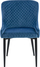 Set karrigesh ngrënieje SOLANO Velvet, 2 copë, kadife, blu e errët