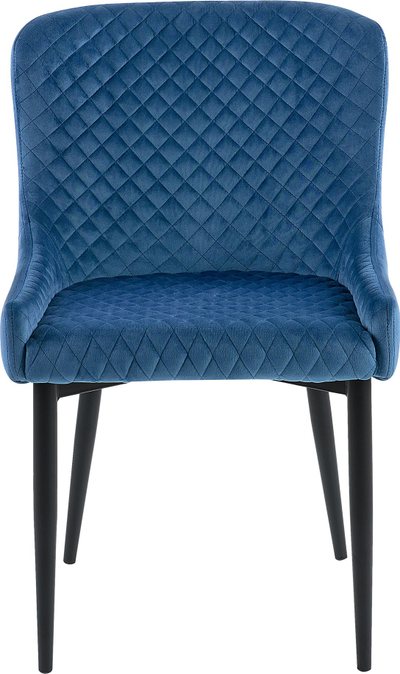 Set karrigesh ngrënieje SOLANO Velvet, 2 copë, kadife, blu e errët