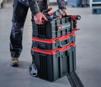 Arkë magazinimi Einhell E-Case, grumbullueshme, 282x388x195mm, e kuqe