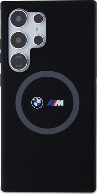 Mbulesë silikoni BMW M për Samsung Galaxy S24 Ultra, me MagSafe, e zezë
