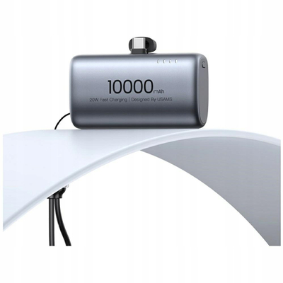 Power bank USAMS PB82 CD252, 10000mAh, 20W, me USB C, ngjyrë tarnish