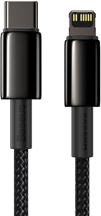 Kabllo BASEUS Tungsten Gold, USB-C - Lightning, M/M, Fast Charge, 20W, 1m, e zezë