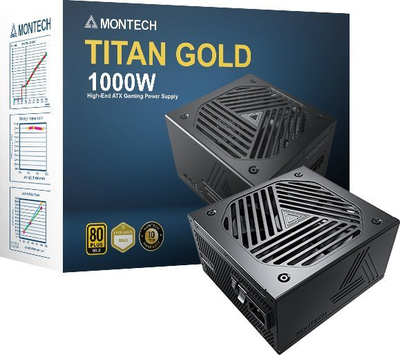 Напојување Montech Titan Gold TIS0125 ATX 3.0, 1000W