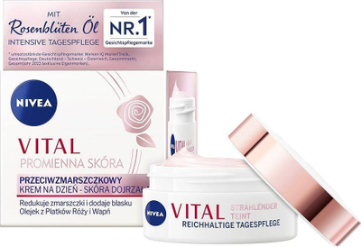 Krem dite Nivea Vital Radiant Skin, kundër rrudhave, për lëkurë të pjekur