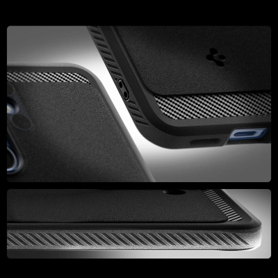 Mbulesë telefoni Spigen Rugged Armor MagFit, për Samsung Galaxy S25, që s’e ha kollaj goditja, e zezë mat