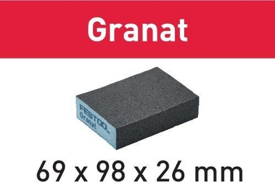 Sfungjer gërryes Festool Granat, 69 x 98 x 26 mm, P120, gri