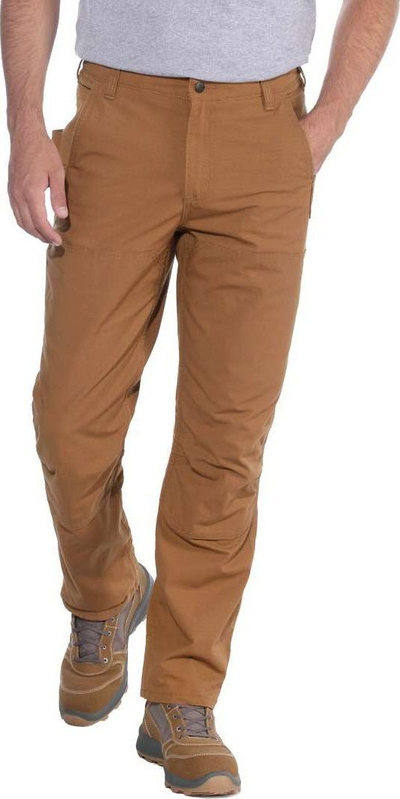 Pantallona pune Carhartt Full Swing Steel Double Front për burra, masa 38, kafe