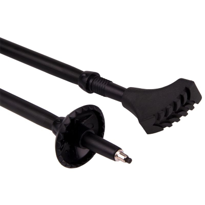 Shkopinj Nordic Walking Enero EVO Pro, alumini, teleskopik 67‑135 cm, të zinj mat
