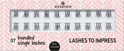 Qerpikë artificial Essence Lashes To Impress, 07 Bundled Single Lashes, 20 copë