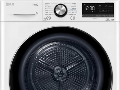 Tharëse rrobash LG Eco Hybrid Dual Inverter RH90V9AV2N, 9kg, pompë nxehtësie, e bardhë