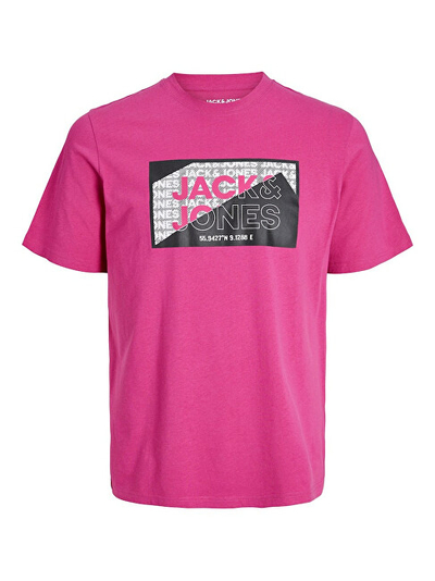 Maicë Jack&Jones JCOLOGAN Standard Fit 12242492 pink yarrow