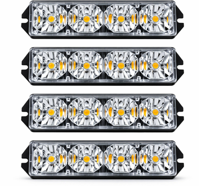Set lampe strobe LED DA553, 30W, 12V, dritë portokalli