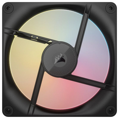 Ventilatorë kase CORSAIR iCUE LINK RX140 REVERSE, 2x140mm, RGB, të zinj