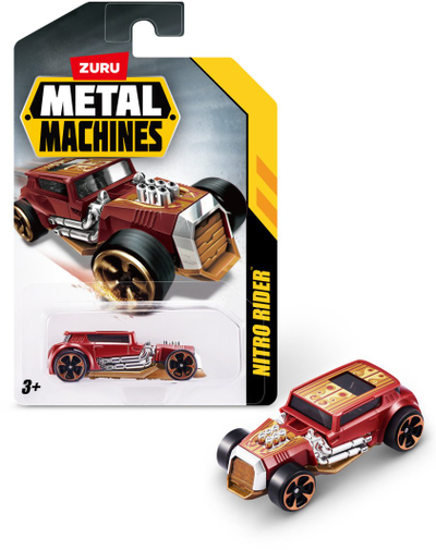 Lodër veturë metalike Roger Metal Machines S1 6708, die cast, për fëmijë 3+, shumëngjyrëshe