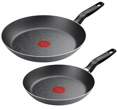 Set tiganësh Tefal Easy Cook, 24cm, 28cm, i zi