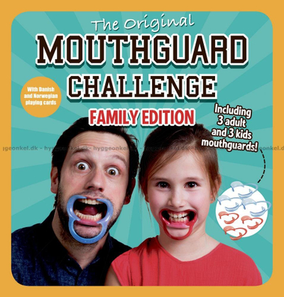 Lojë tavoline Mouthguard Challenge Family Edition, për familje, me karta DK NO, shumëngjyrëshe