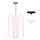 Rrip telefoni Tech-Protect C7S Rope, crossbody, me adapter, rozë baby pink me ari