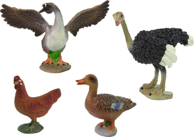 Set figurina kafshë ferme, plastikë, shumëngjyrëshe