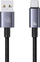 Kabllo USB në USB-C Usams SJ680USB01, 3A, 0.25m, e zezë metalike