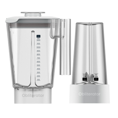 Blender Chefman Obliterator Travel Jar, i bardhë