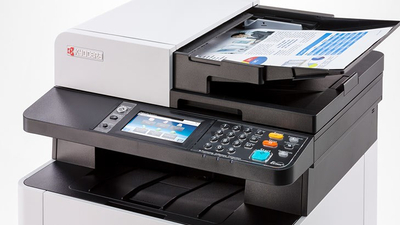 Мултифункционален печатач Kyocera ECOSYS M5526cdw, ласерски во боја, A4, Wi‑Fi, бел