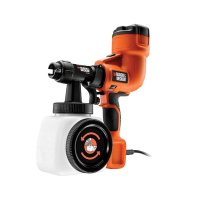 Pistoletë boje Black&Decker HVLP200, 400W, rezervuar 1.2L, portokalli