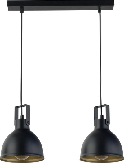 Lampë e varur Sigma Lighting Mars 2 32258, 2 kapakë, E27, e zezë