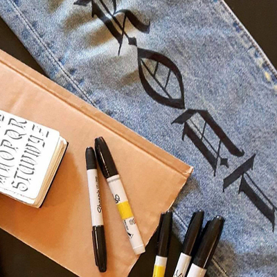 Marker permanent Sharpie Twin Tip, set 2 copë, i zi