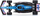 Model makine Bburago F1 BWT Alpine A523, 1:43, me helmetë, blu rozë