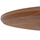 Tavolinë ngrënieje e rrumbullakët HM9307.01, veneer lisi, 120x75 cm, kornizë metalike e zezë