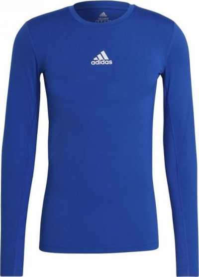 Bluzë sportive për meshkuj Adidas Techfit LS Top, M, e kaltër