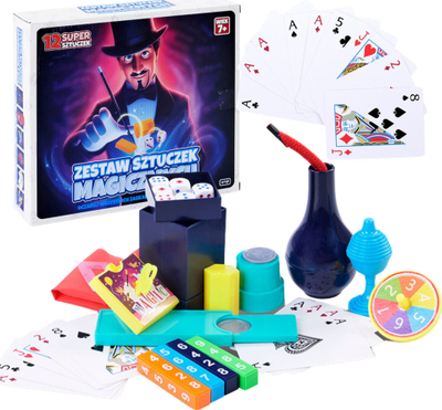 Set magjie Artyk Magic Tricks, 12 pjesë, për fëmijë 7+